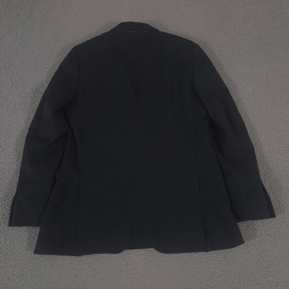 Banana Republic Blazer Mens 42R Navy Tailored Fit Italian Wool Lanificio Cerruti